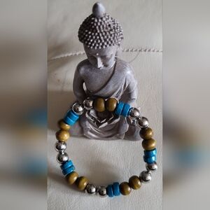 Handcrafted Wooden Beaded Bracelet